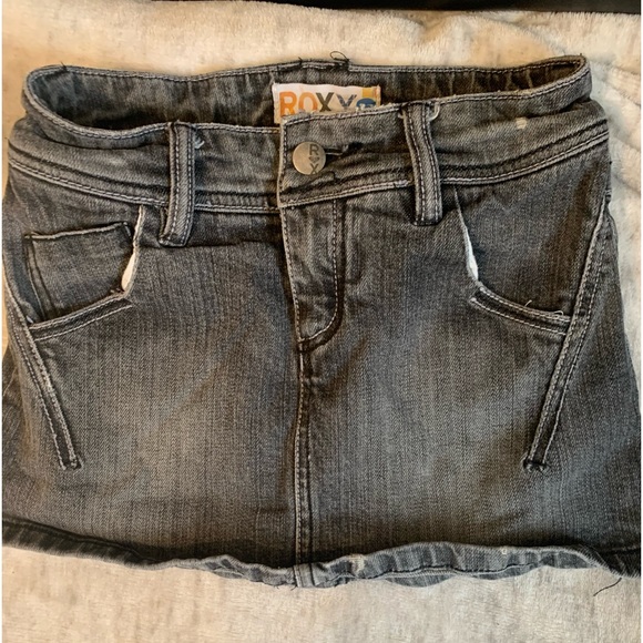 roxy denim mini skirt size small - Picture 2 of 4